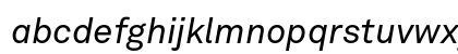 Akkurat Italic Lowercase Preview