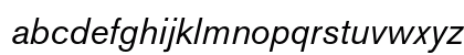 Akzidenz-Grotesk Italic Preview