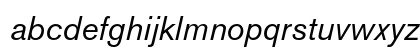 Akzidenz-Grotesk Std Italic Preview