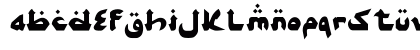alghorie syawal Regular Lowercase Preview
