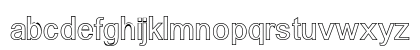 Alido Outline Regular Lowercase Preview
