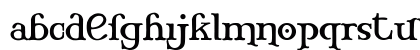 Mary Jane Alternate Regular Lowercase Preview