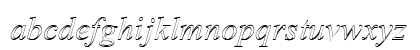 Amerton Outline Italic Lowercase Preview