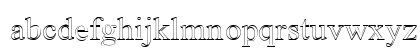 Amerton Outline Normal Lowercase Preview