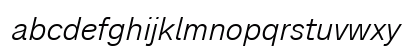 Analogue Reduced 46 Light Oblique Lowercase Preview
