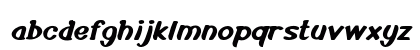 Ancient Gardener Bold Italic Lowercase Preview