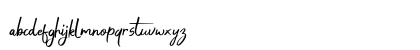 Anjhay Regular Lowercase Preview