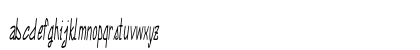 Annarvin Extra-condensed Italic Lowercase Preview