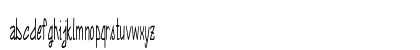 Annarvin Extra-condensed Regular Lowercase Preview