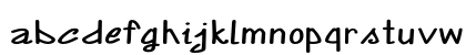 Annarvin Extra-expanded Bold Lowercase Preview