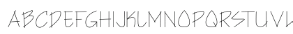 Architect's Hand Regular Lowercase Preview