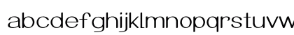 Arcon Expanded Regular Lowercase Preview