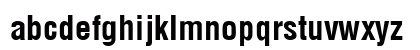 ArenaCondensed Bold Lowercase Preview