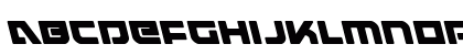 Armed Lightning Leftalic Italic Lowercase Preview