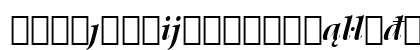 Arrus Ext BT Bold Italic Extension Lowercase Preview