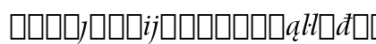 Arrus Ext BT Italic Extension Lowercase Preview
