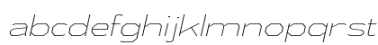 Athabasca Expanded ExtraLight Italic Lowercase Preview