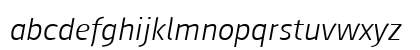 August Sans Red Light Italic Preview