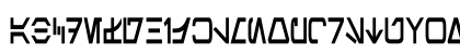 Aurebesh Condensed Bold Preview