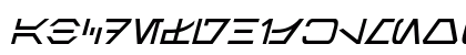 Aurebesh Italic Preview