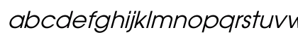 Avalon Italic Lowercase Preview