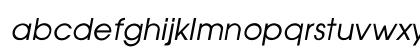 AvantGarde-Thin Italic Lowercase Preview