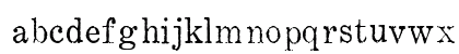 Matchwood WF Regular Lowercase Preview