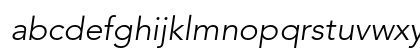 Avenir LT W04 35 Light Italic Preview