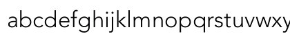 AvonairLight Regular Lowercase Preview