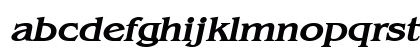 Bangle-Wide Bold Italic Lowercase Preview