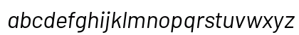 Barlow Italic Lowercase Preview
