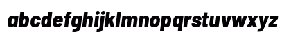 Barlow Semi Condensed ExtraBold Italic Lowercase Preview