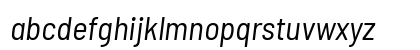 Barlow Semi Condensed Italic Lowercase Preview