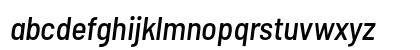 Barlow Semi Condensed Medium Italic Lowercase Preview