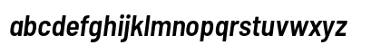 Barlow Semi Condensed SemiBold Italic Lowercase Preview
