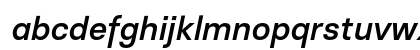 Basier Square Medium Italic Lowercase Preview