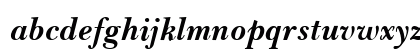 Basset fed kursiv Lowercase Preview