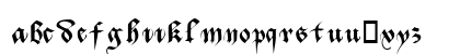 Batarde Regular Lowercase Preview