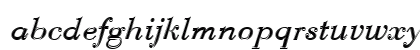 Bauer Bodoni T In1 Regular Italic Lowercase Preview