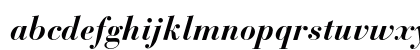 Bauer Bodoni Std 1 Bold Italic Lowercase Preview
