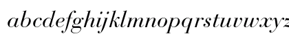 Bauer Bodoni Std 1 Italic Lowercase Preview
