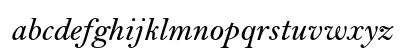 Bell MT Std Semibold Italic Lowercase Preview