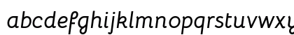 Bellota Bold Italic Lowercase Preview