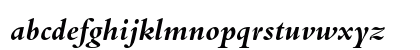 Bembo Std Bold Italic Lowercase Preview