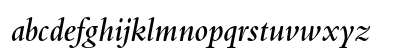 Bembo Std Semibold Italic Lowercase Preview