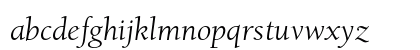 ITC Berkeley Oldstyle Std Book Italic Lowercase Preview