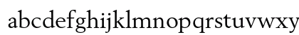 Berling LT Std Roman Lowercase Preview