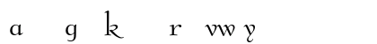 Bernhard Modern Alternate Lowercase Preview