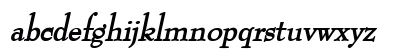 Bernhart Bold Italic Lowercase Preview