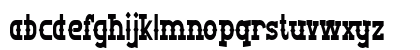 Big Burro Condensed Bold Lowercase Preview